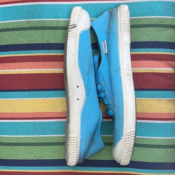 WOMEN’S BLUE KEEN VULCANIZED FOOTWEAR CANVAS LACE-UP SNEAKERS SIZE 8-1/2 - Picture 6 of 7